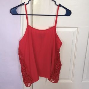 Aqua red tank top